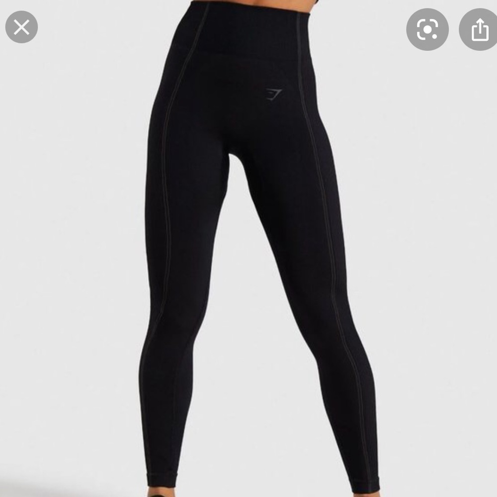 GymShark Ultra Seamless Black Leggings